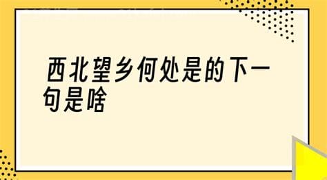 西北望乡何处是的下一句是啥，东南见月几回圆(作者白居易)