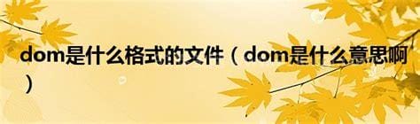 dom是什么意思啊是什么属性，施虐者