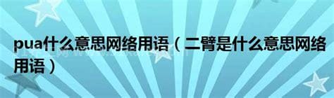 网络用语二臂是什么意思，其实是一句