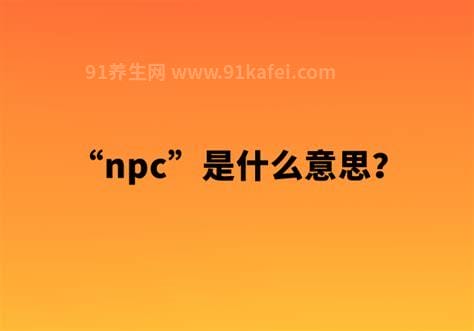 网络热词npc是什么意思，指非玩家角色(密室逃脱里扮鬼的人)