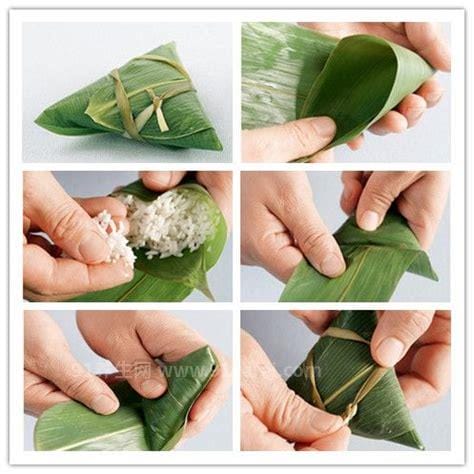 包粽子的六个步骤，可以包出三角粽/塔型粽/长粽
